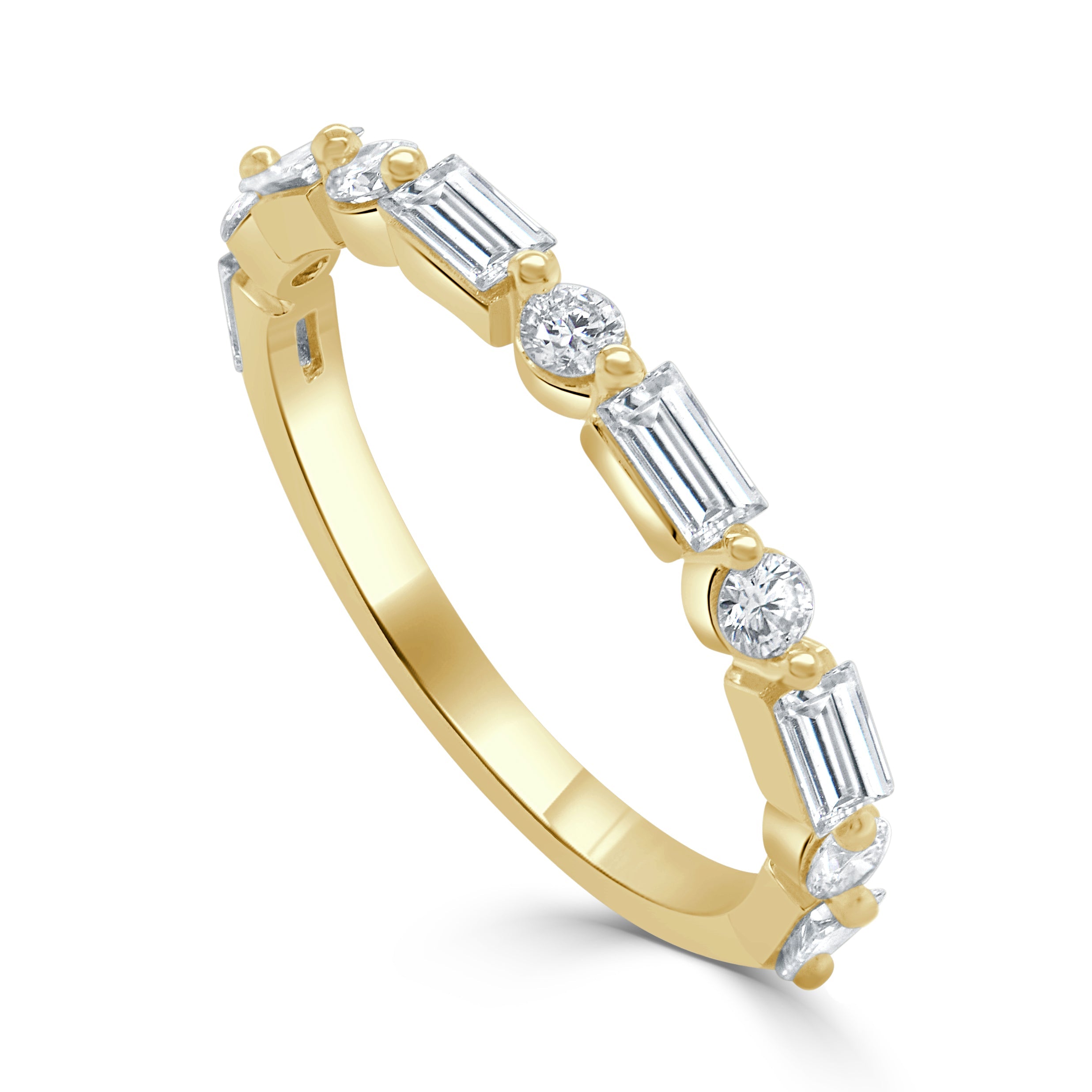 14K Gold & Baguette Diamond Ring