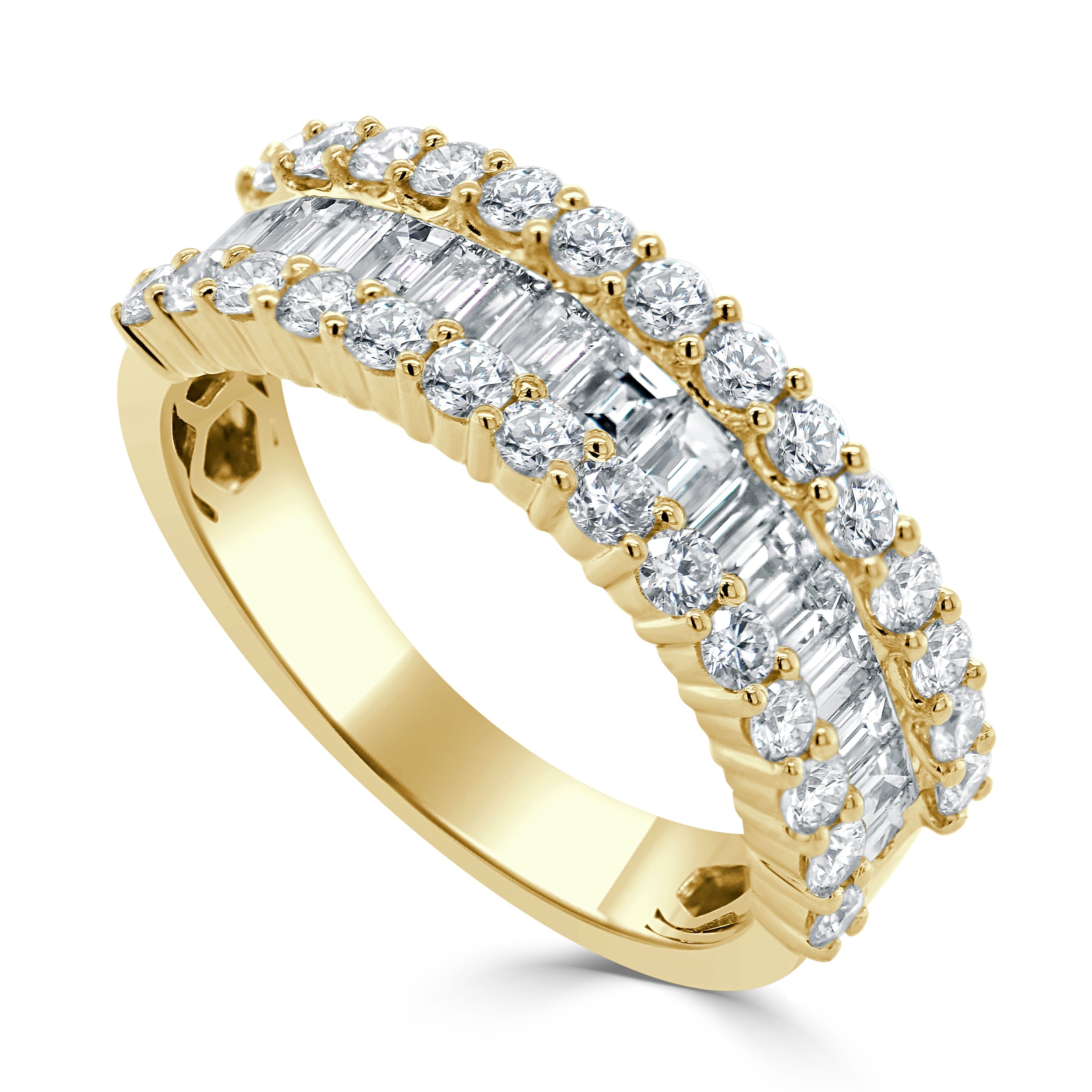 14k Gold & Baguette Diamond Ring