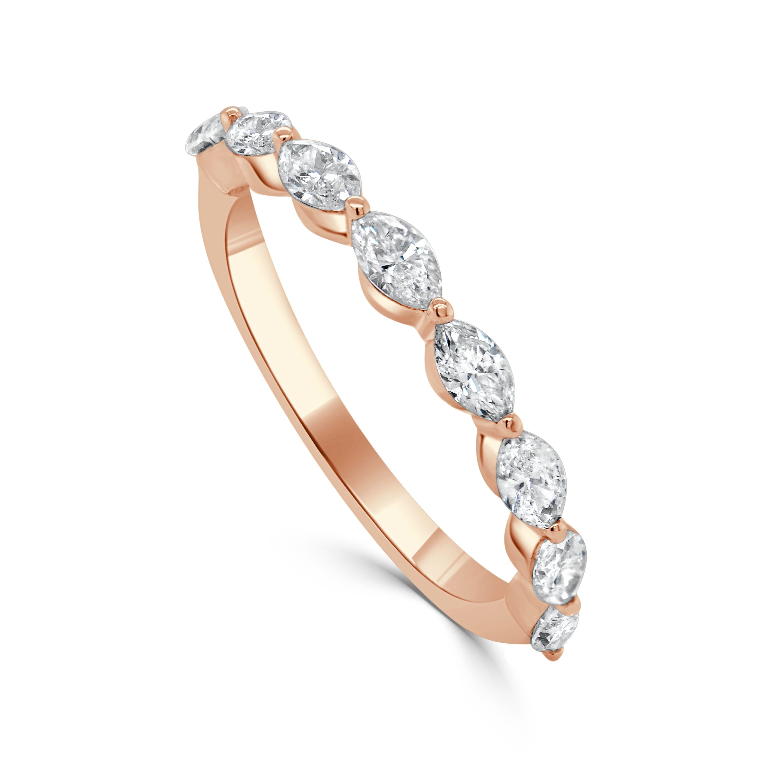 14k Gold & Marquise Shape Diamond Ring