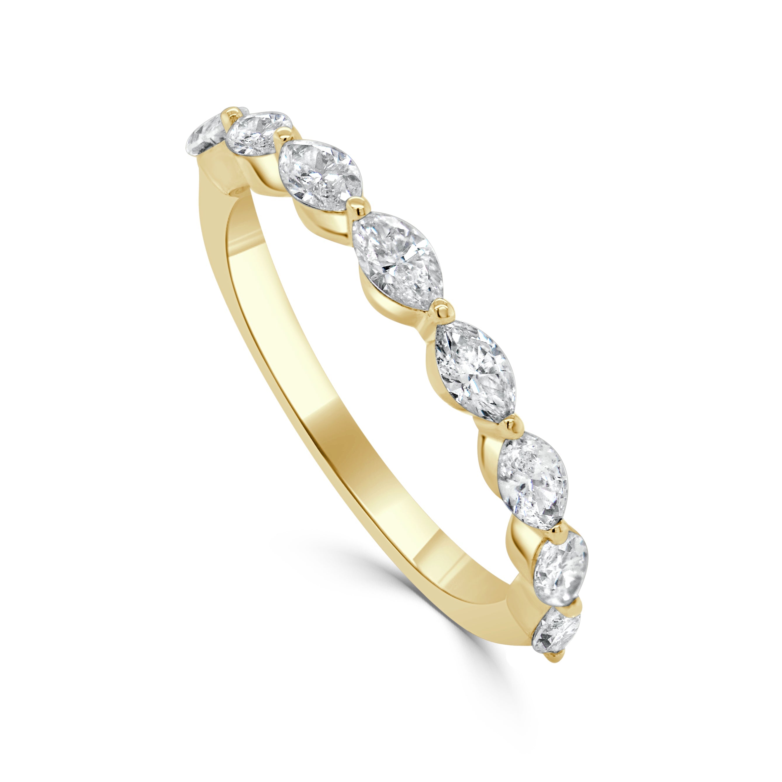 14k Gold & Marquise Shape Diamond Ring