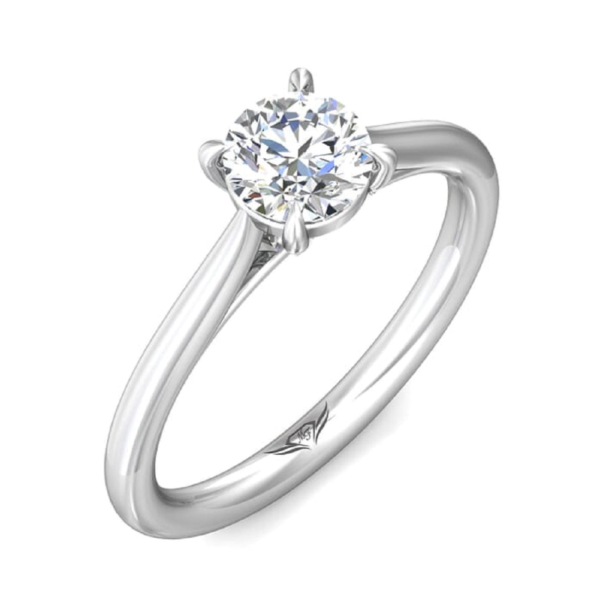 Brilliant Solitaire Engagement Ring - DERS01XXSR