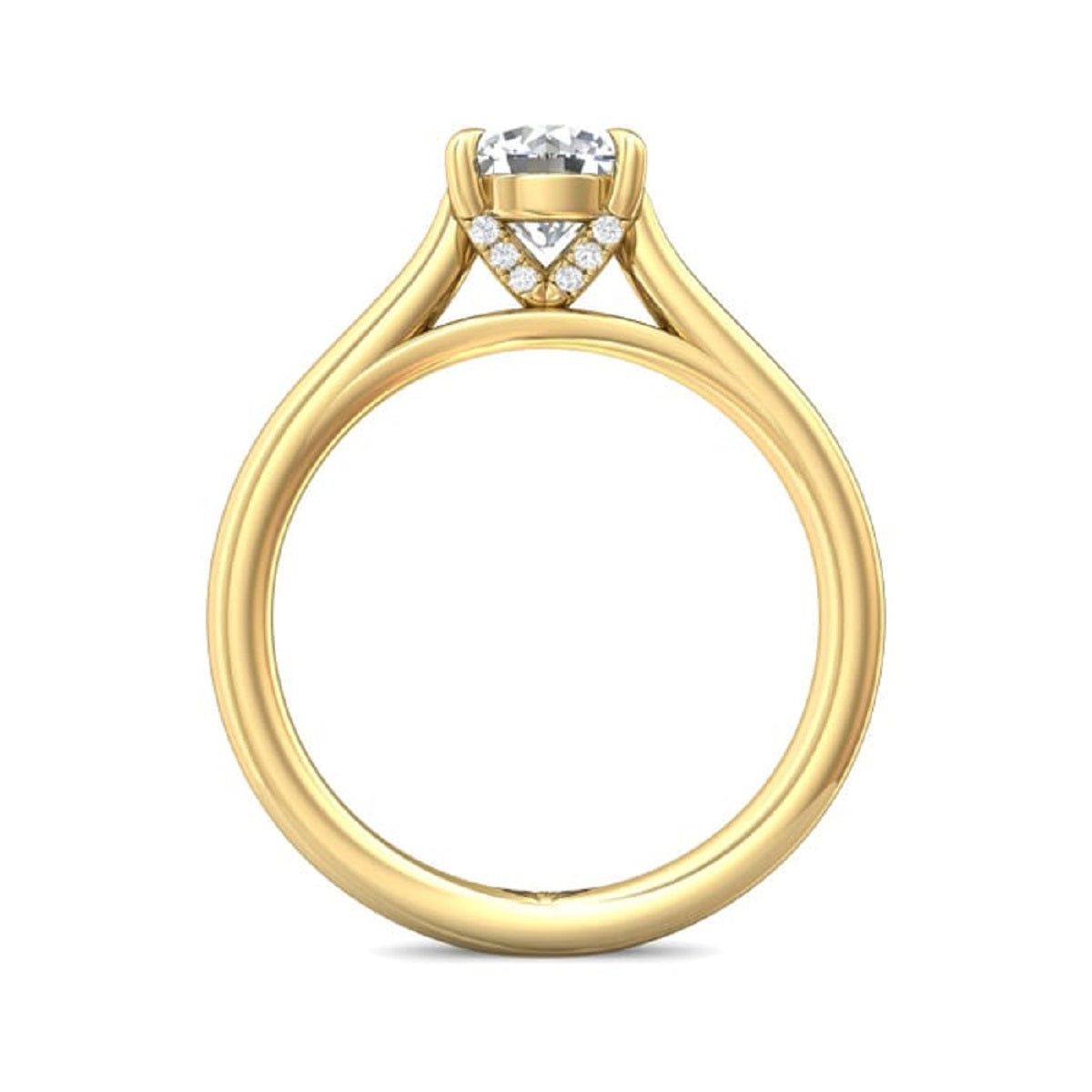 Brilliant Solitaire Engagement Ring - DERS01XXSR