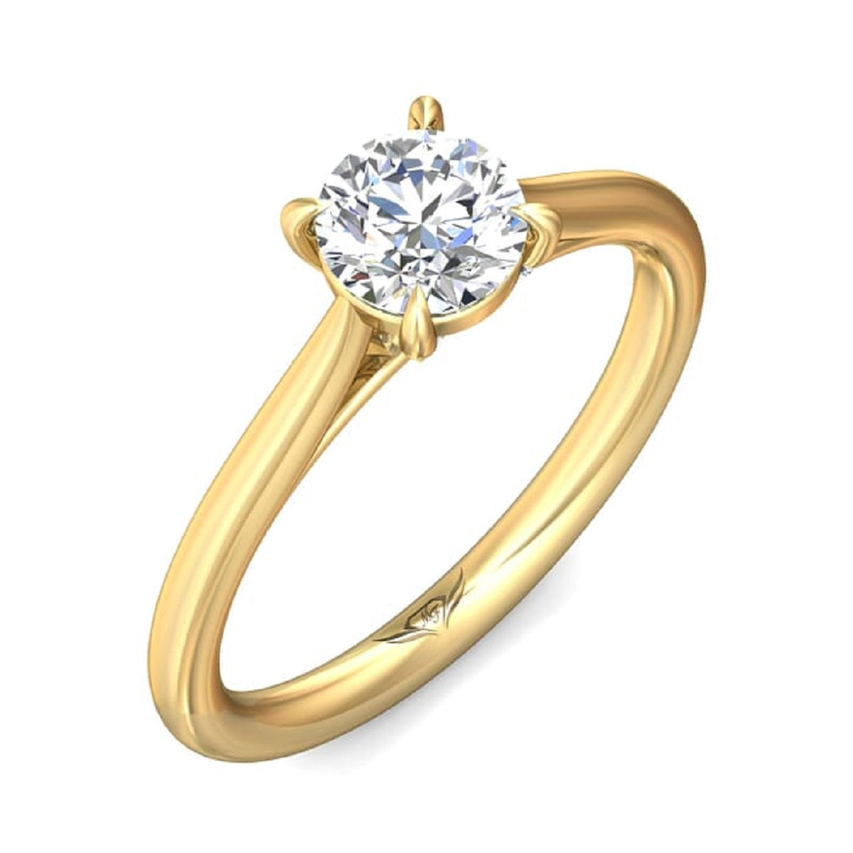 Brilliant Solitaire Engagement Ring - DERS01XXSR