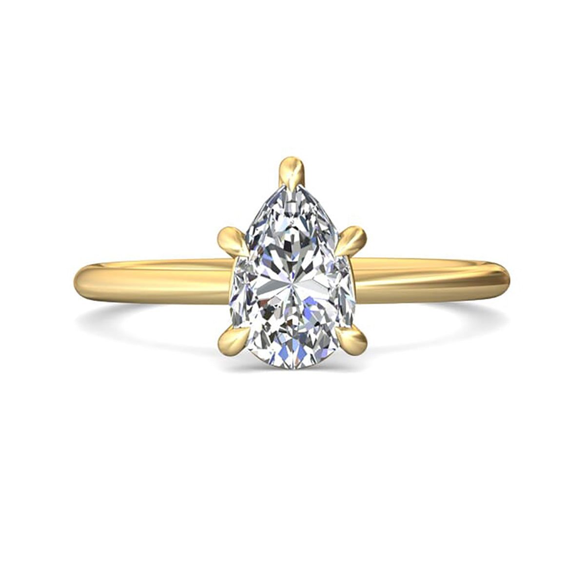 Classic Diamond Solitaire Engagement Ring - DERS28XS