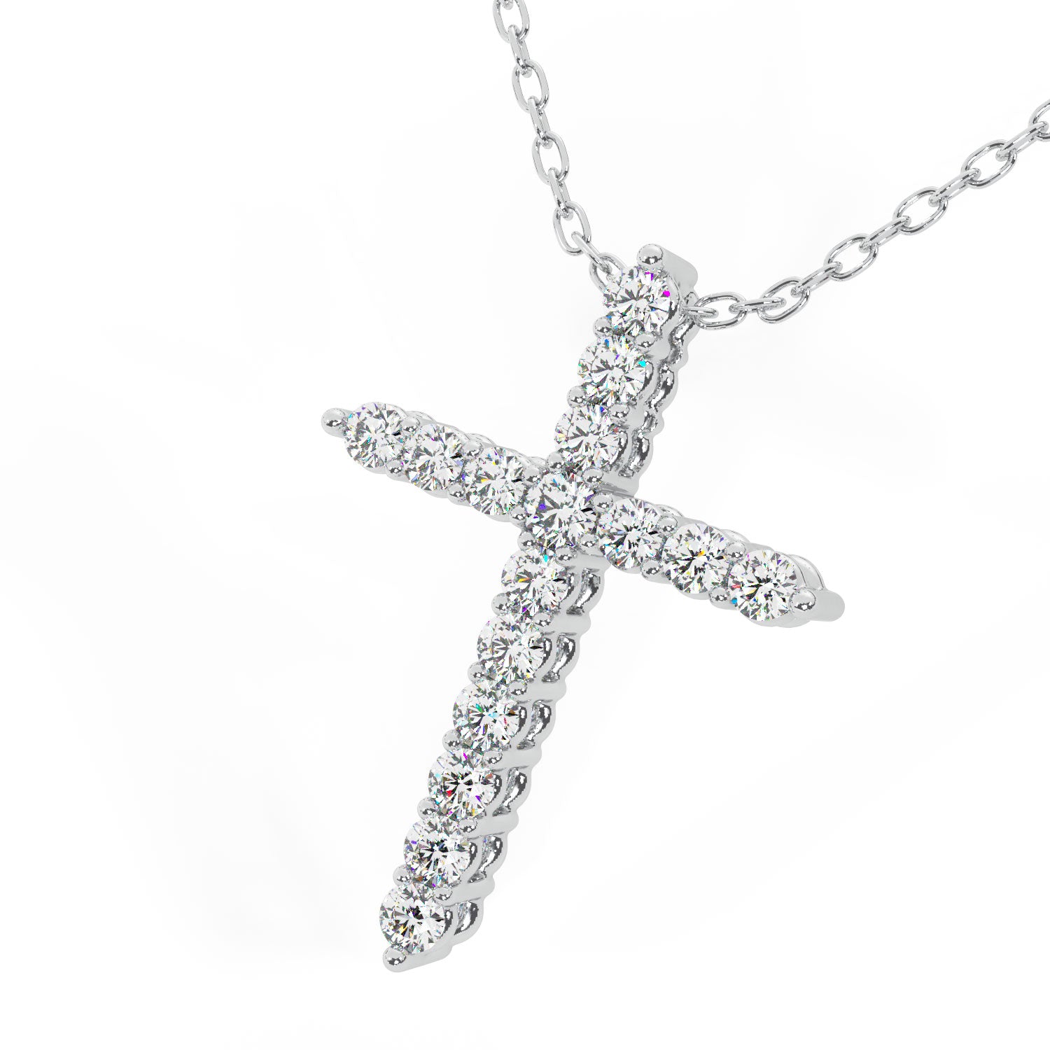 14K 0.50 Ct Coveted Cross Pendant