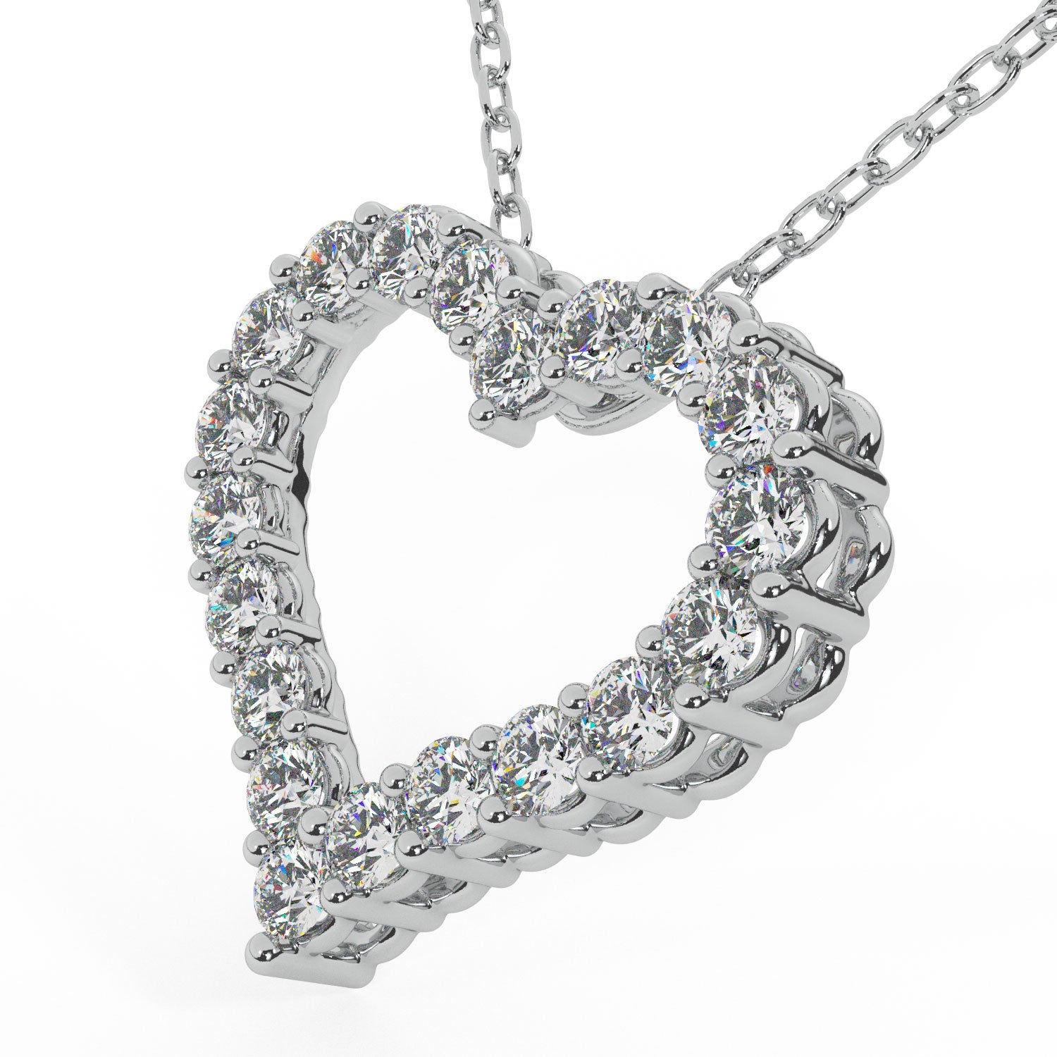 14K 1.00 Ct Coveted Heart Pendant