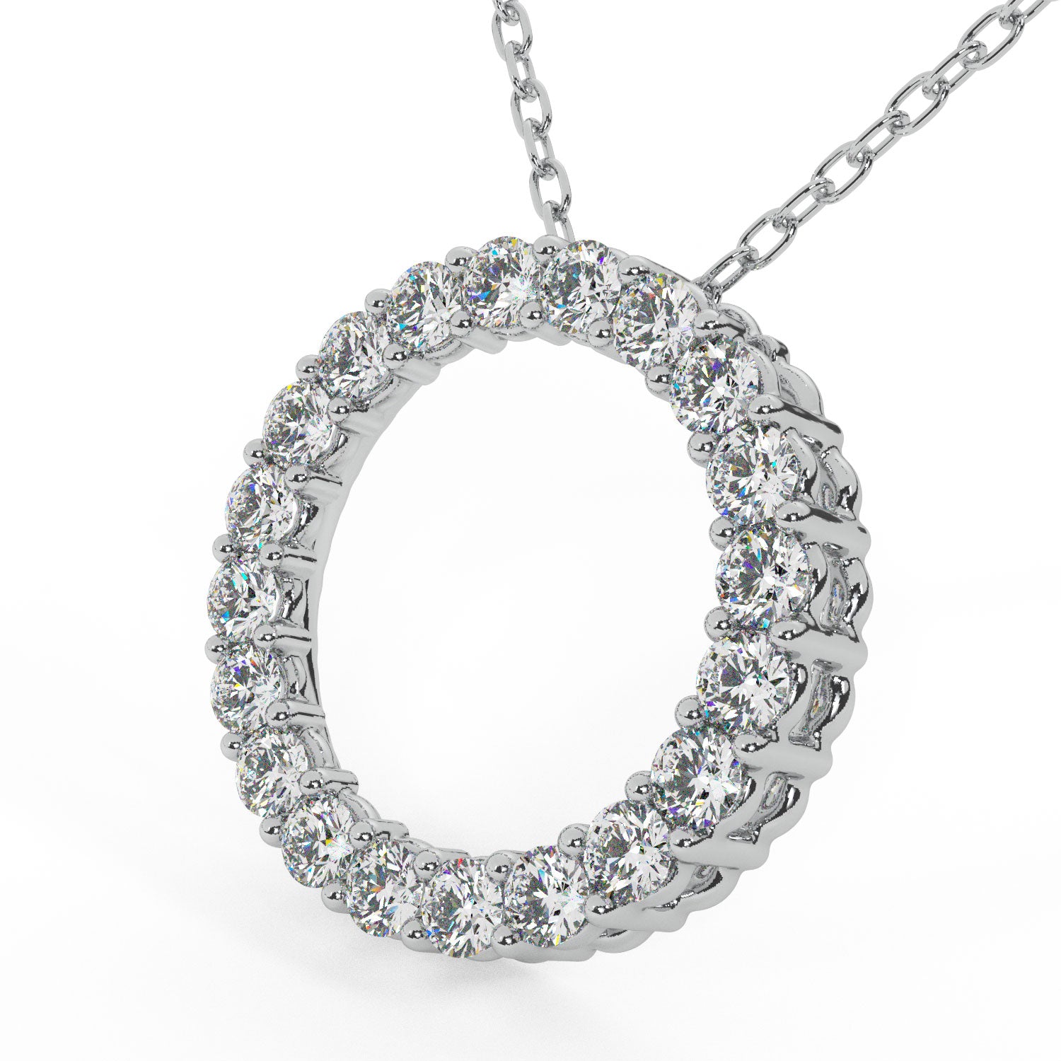 14K 1.00 Ct Coveted Circle Pendant