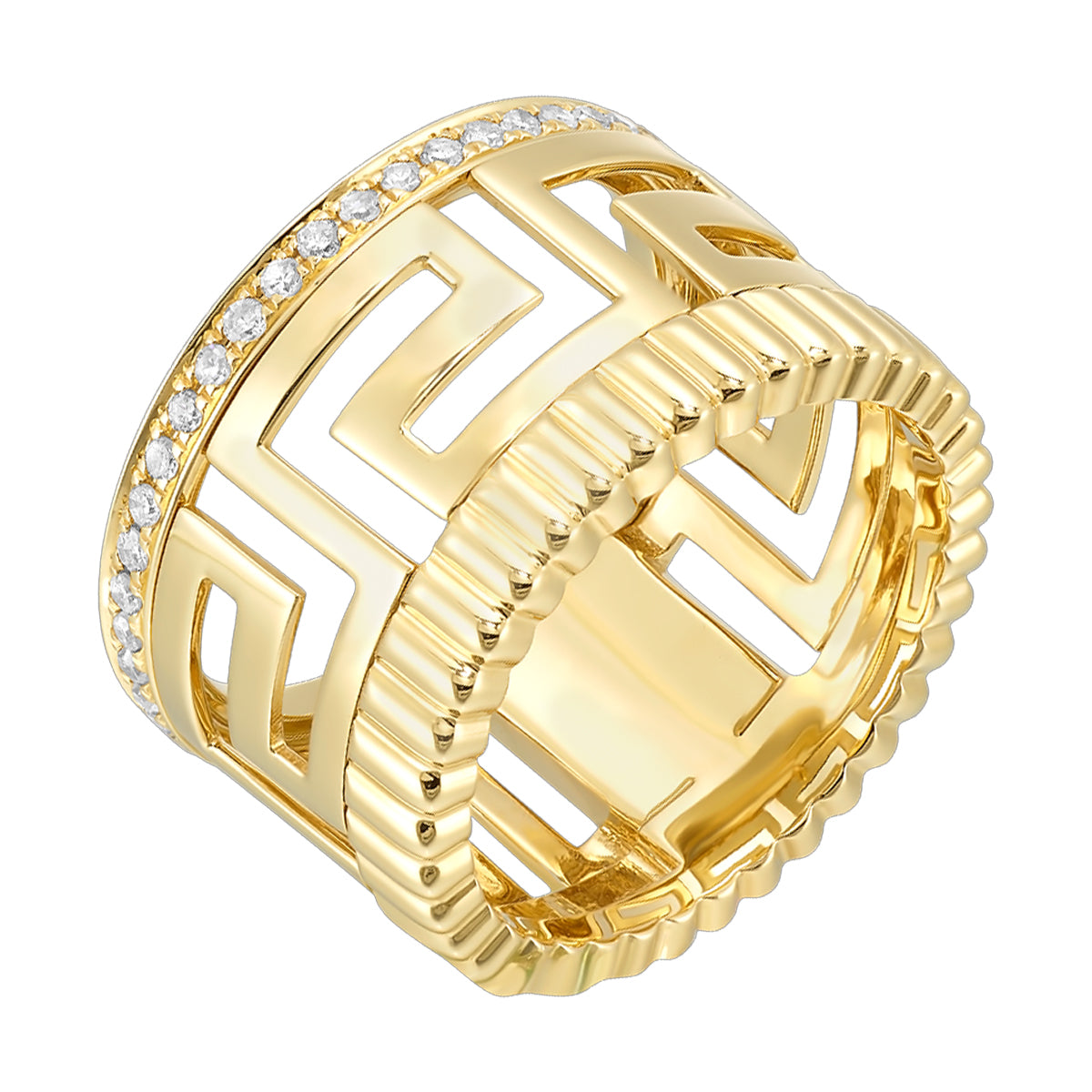 14K Yellow Gold Diamond 0.33 Ct Ring