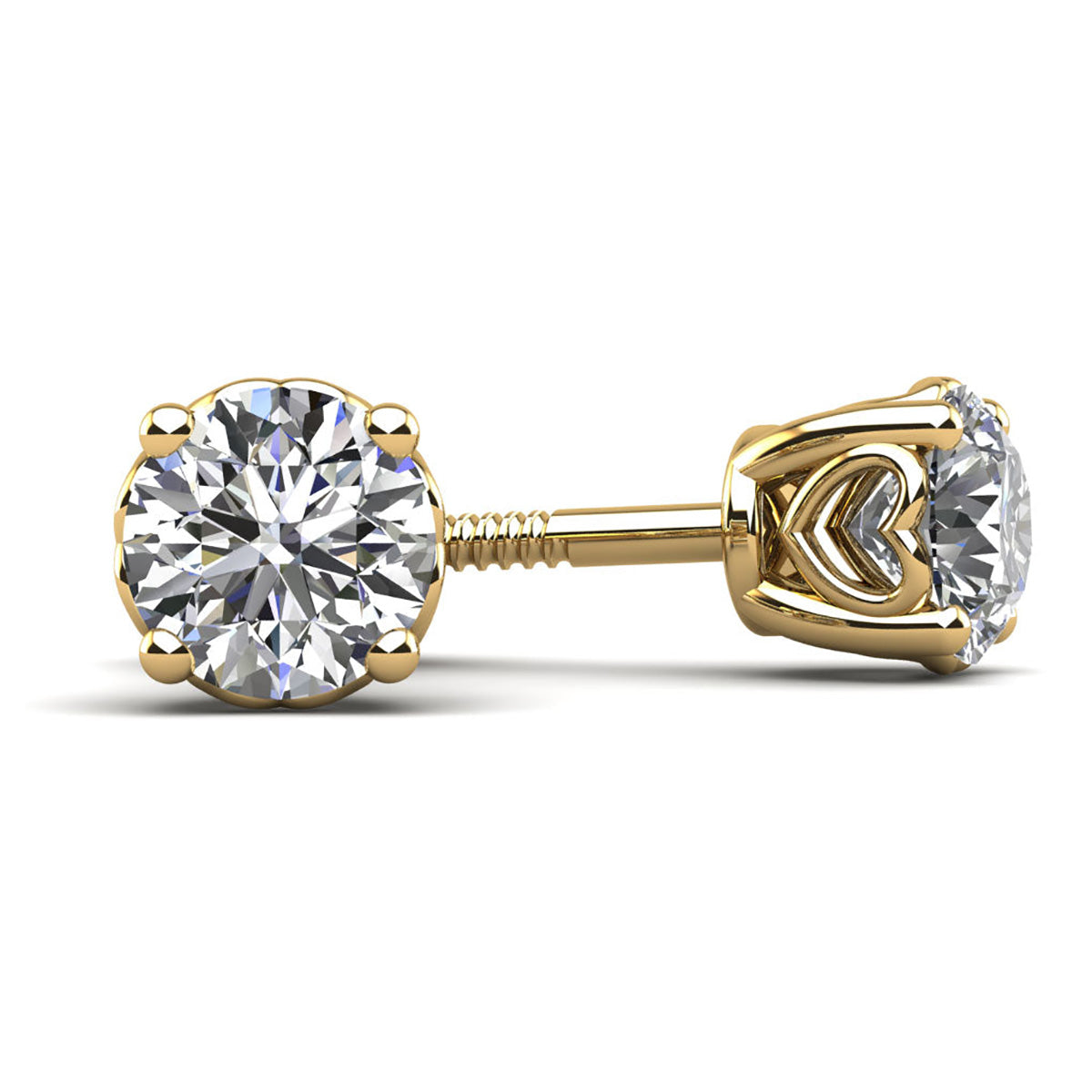 Dearest Sweetheart Diamond Stud Earrings