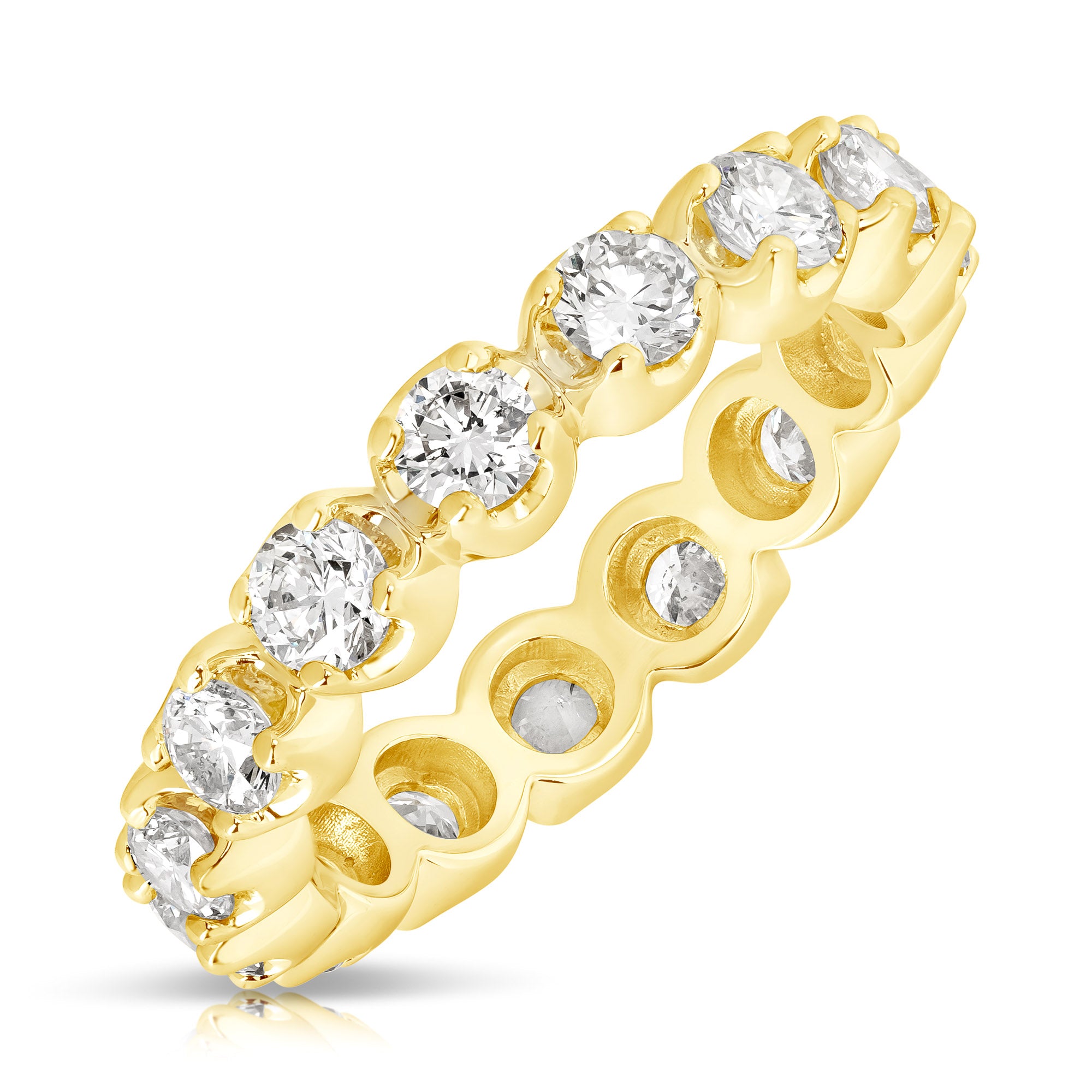 Premier 2 Ct Buttercup Eternity Band 14K