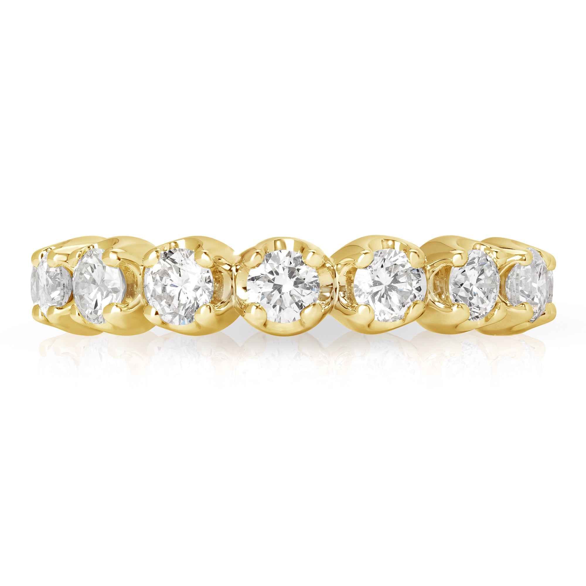 Premier 2 Ct Buttercup Eternity Band 14K