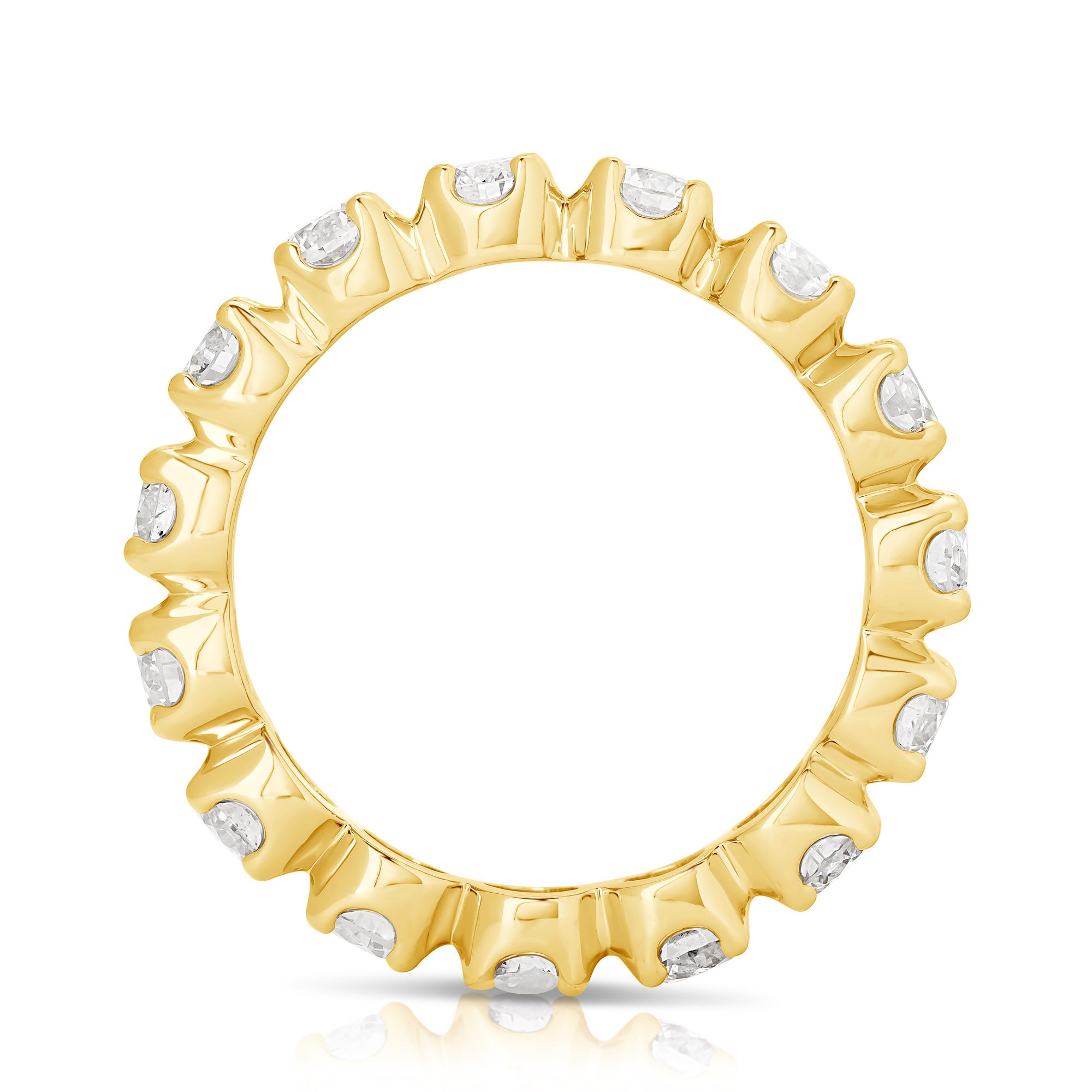 Premier 2 Ct Buttercup Eternity Band 14K