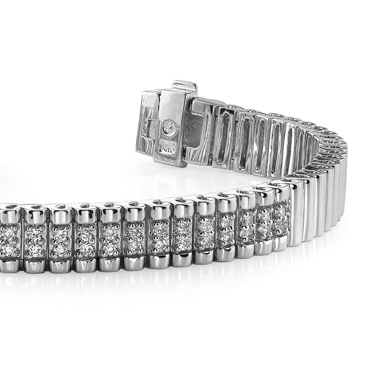 Double Center Strand Diamond Bracelet