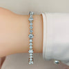 Elegant Dual Sizes Diamond Bracelet