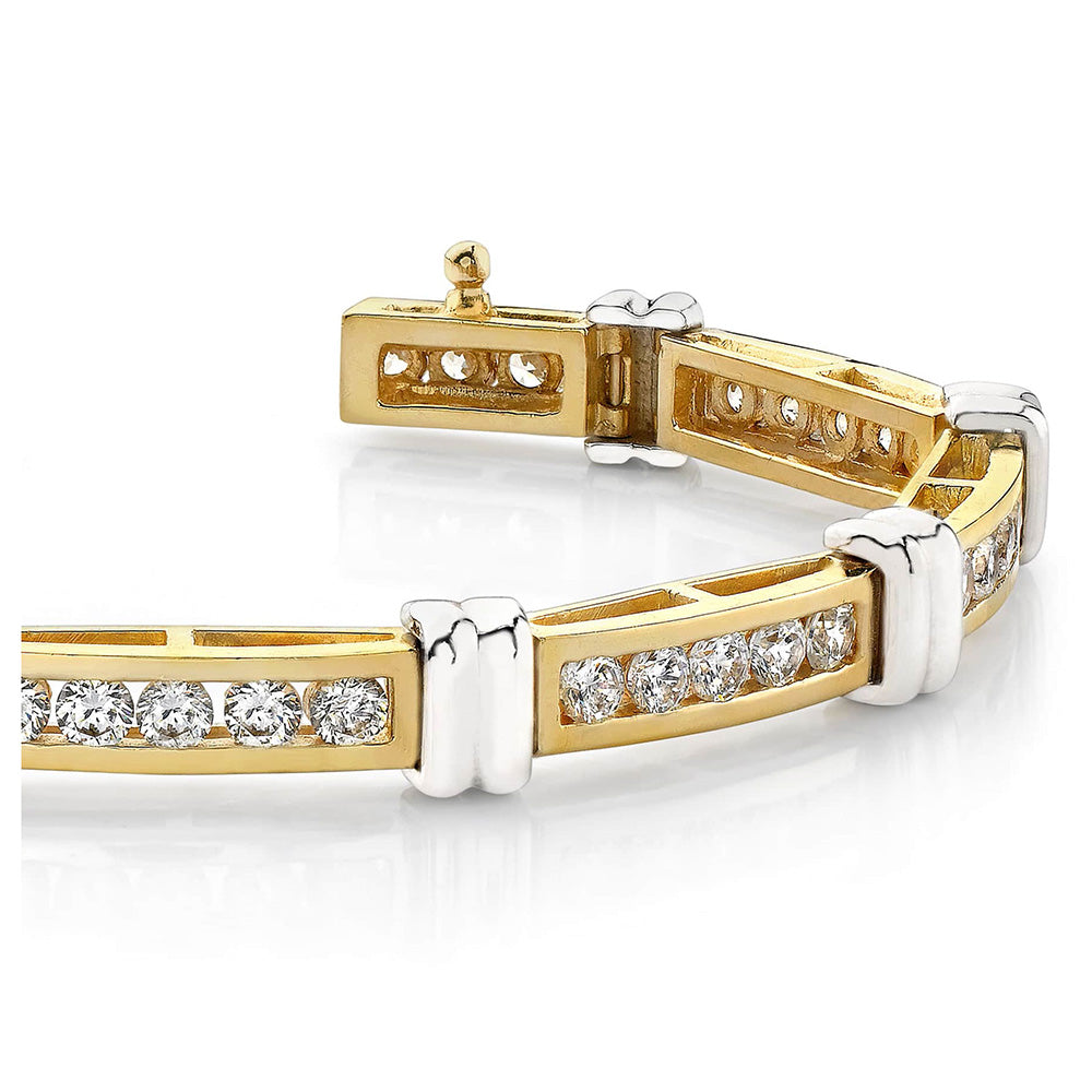 Channel Set Diamond Bracelet