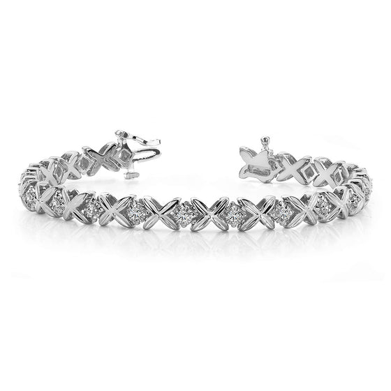 Multi Faceted Diamond Bracelet