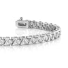 Z Link Prong Set Diamond Tennis Bracelet
