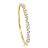 14k Gold & Fancy-Shape Diamond Bangle