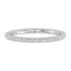 14K 0.25 Ct Gold Colorless Flawless French Pave Wedding Band