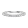 14K 0.50 Ct Gold Colorless Flawless French Pave Wedding Band