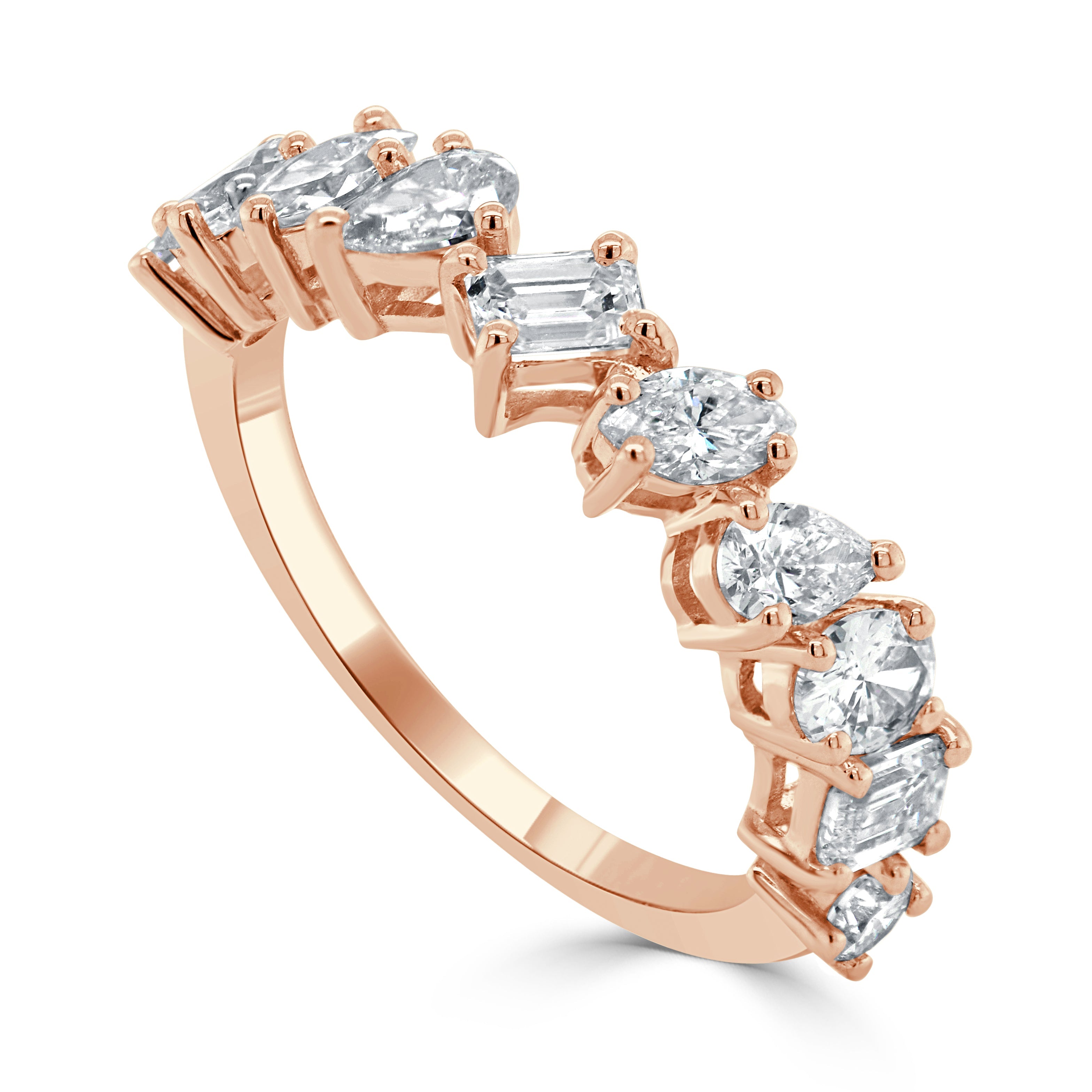 14k Gold & Fancy-Shape Diamond Ring