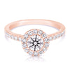 14K 3/4 Ct Round Complete Engagement Ring