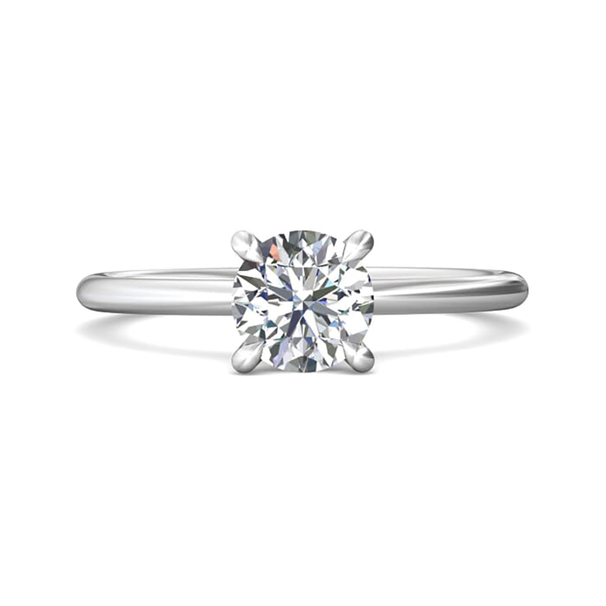 Classic Diamond Solitaire Engagement Ring - DERS28XS