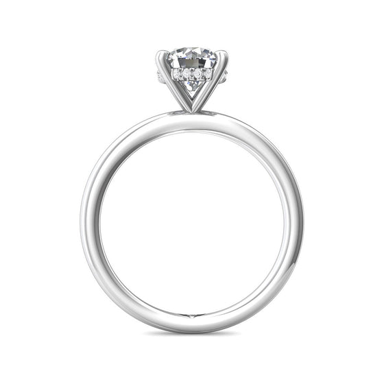 Flyerfit Engagement Ring Round Platinum DERS28XSRDRPL-C096552