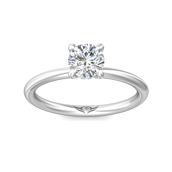 Flyerfit Engagement Ring Round Platinum DERS28XSRDRPL-C096556