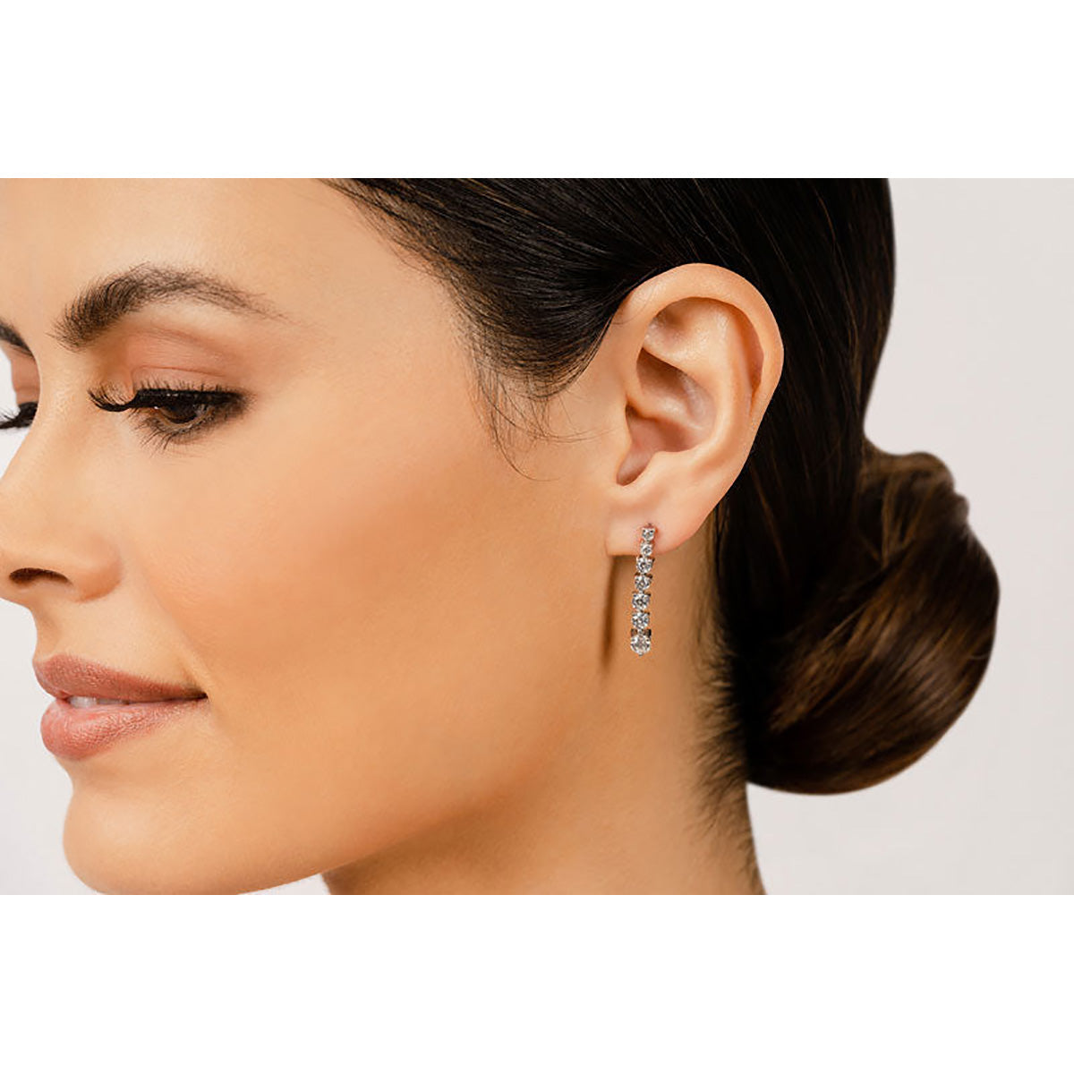 Prong Set Diamond Cascade Earrings