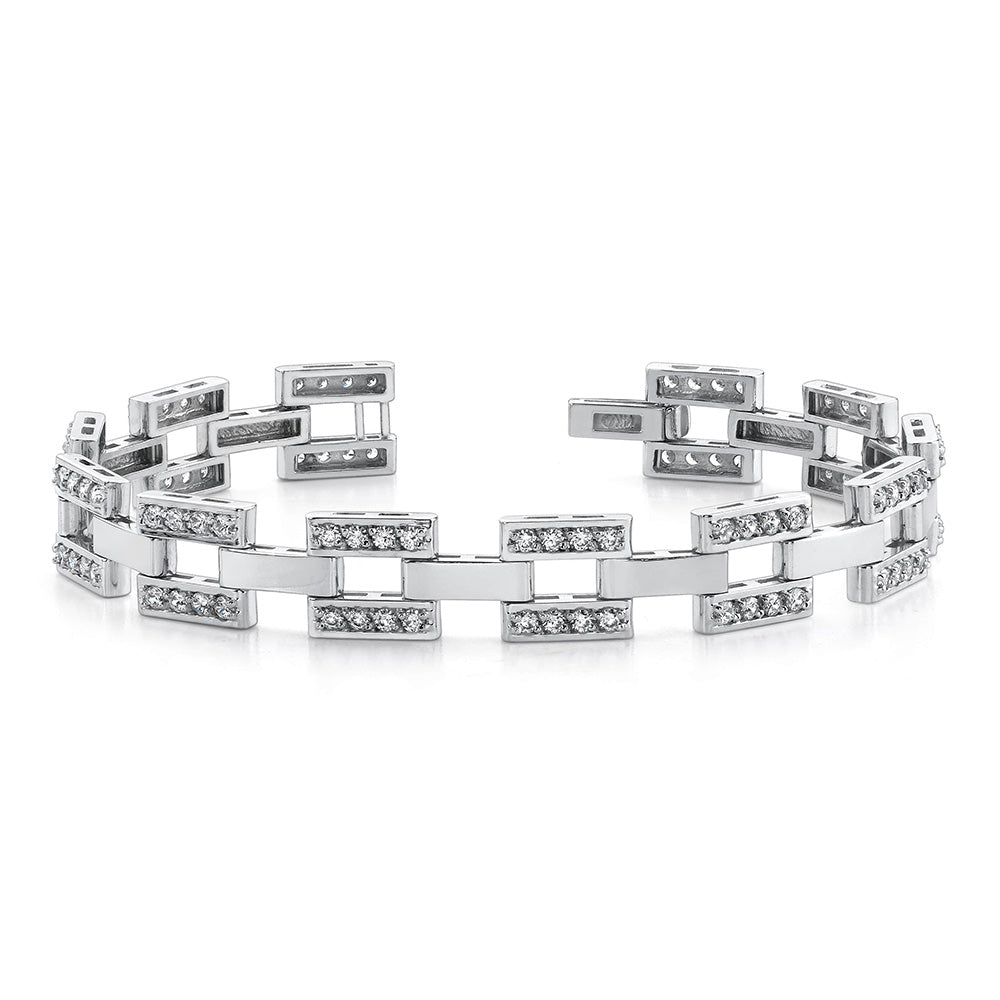 Baguette Diamond Platinum Line Bracelet | 1stdibs.com | Tennis bracelet  diamond, Vintage diamond bracelet, Diamond necklace designs