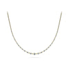 Graduated Diamond And Chain Link Necklace 