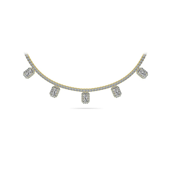 Alluring Diamond Tennis Necklace 