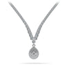 4 Prong Graduated V Diamond Necklace 