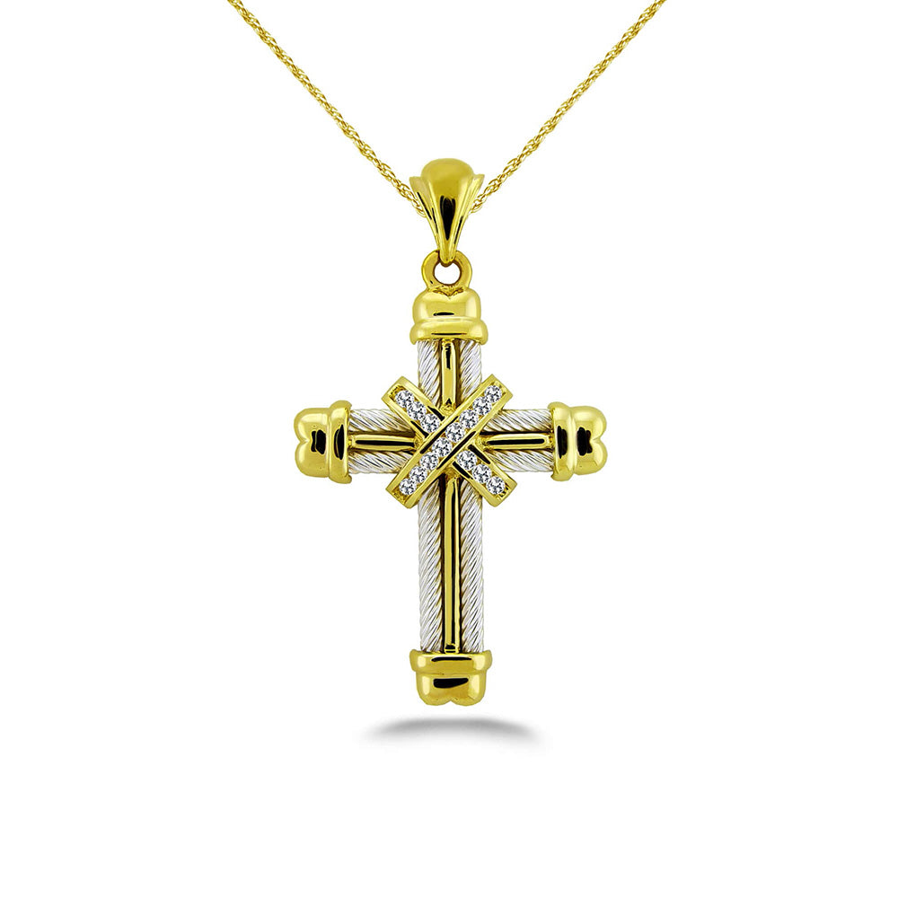 Lashed Cross Pendant 