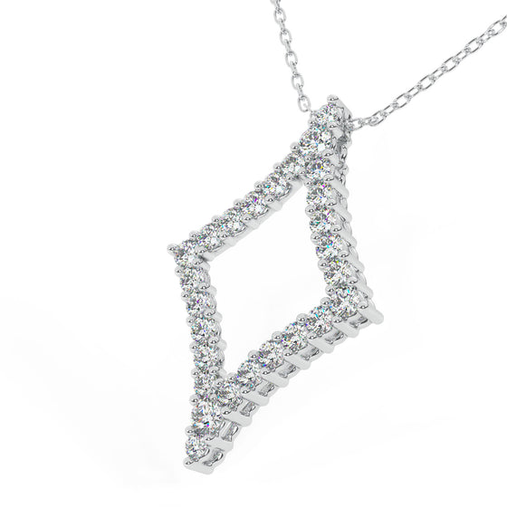 14K 1.00 Ct Coveted Diamond Shape Pendant