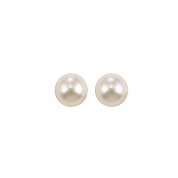 14K White Gold & Pearl Earring
