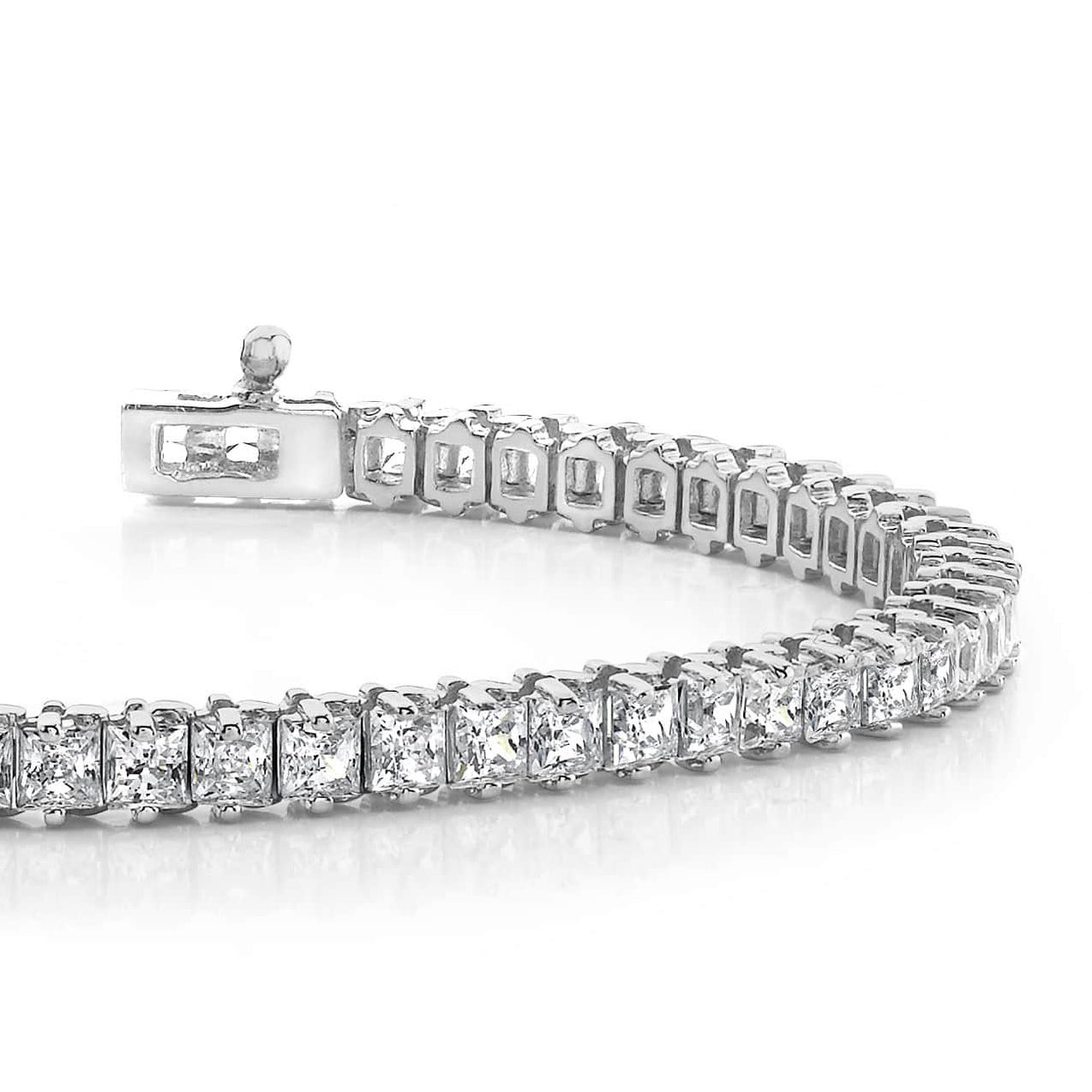 Classic Princess Prong Set Diamond Tennis Bracelet