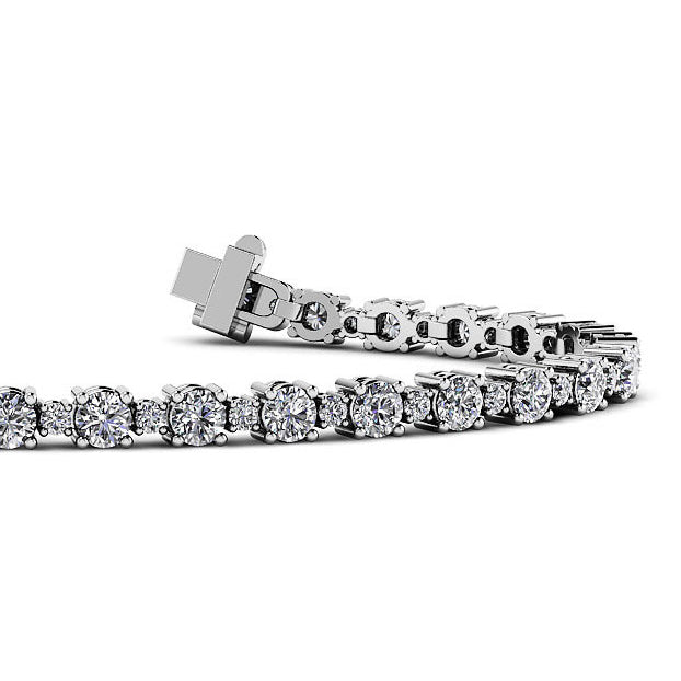 Alternating Diamond Tennis Bracelet