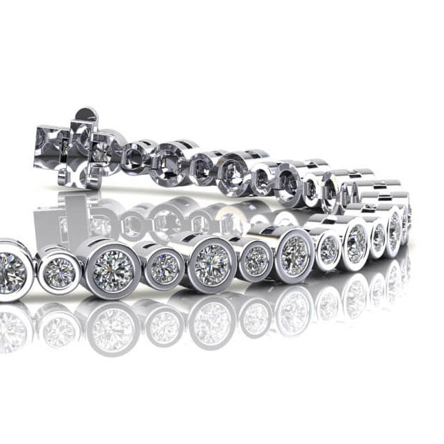 Effortlessly Stylish Round Diamond Tennis Bracelet