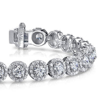  Round Halo Diamond Bracelet