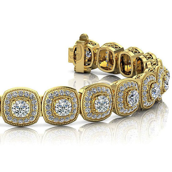 Vintage Inspired Fancy Diamond Bracelet