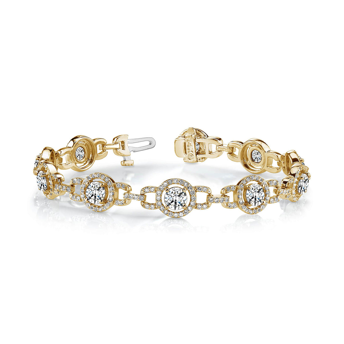 Stylish Circles Diamond Bracelet