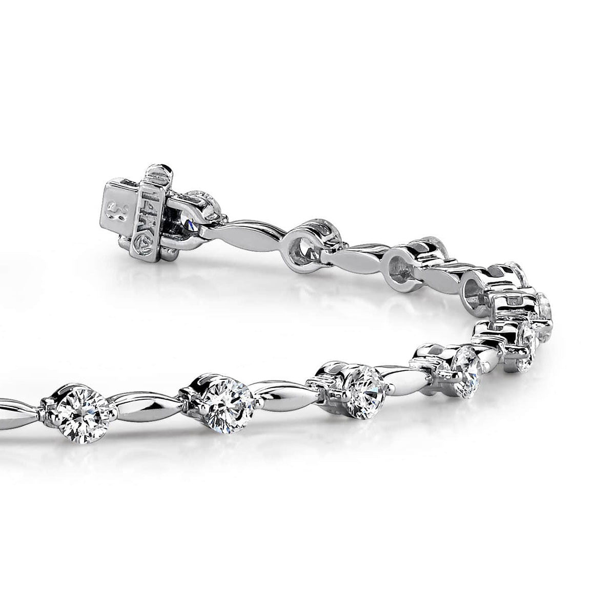 Teardrop Link Diamond Bracelet