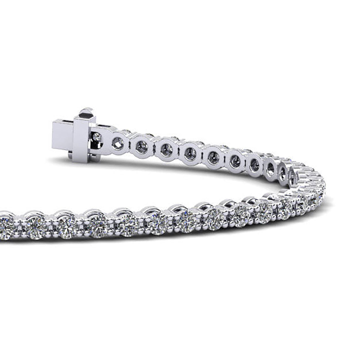 Classic Link Diamond Tennis Bracelet