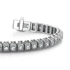 Milgrain Square Link Diamond Bracelet