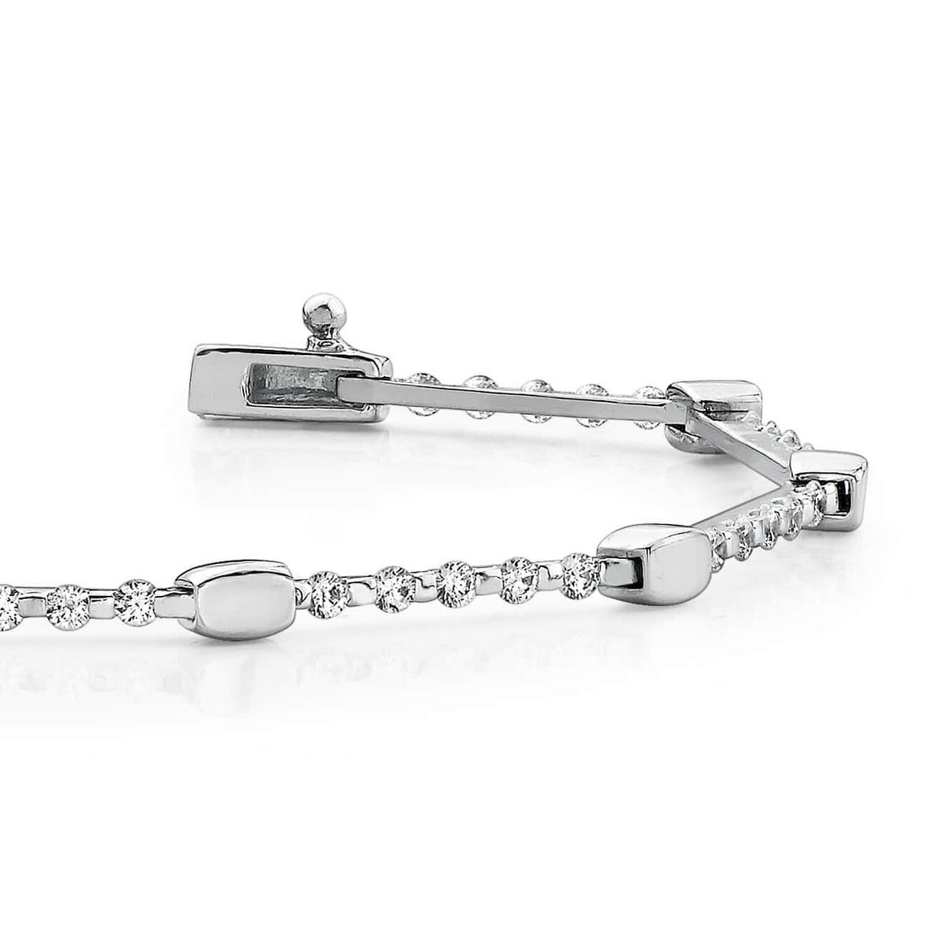 Nugget Diamond Link Bracelet