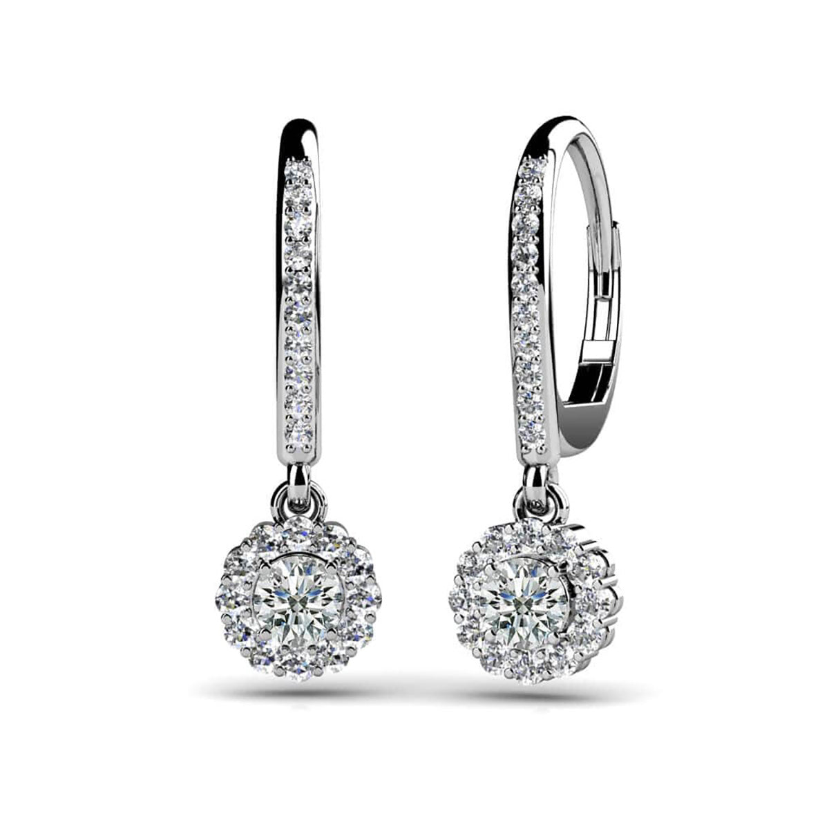 Stylish Diamond Drop Earrings