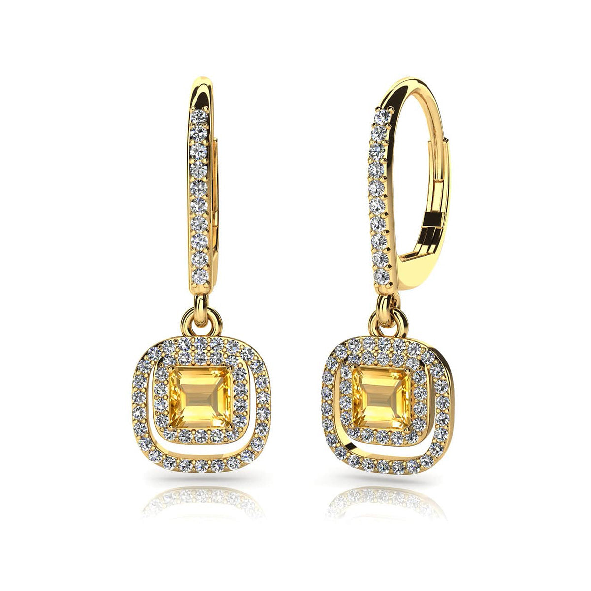 Day To Night Gemstone And Diamond Earrings