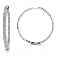  Inside Out Diamond Pave Hoop Earrings Extra Large